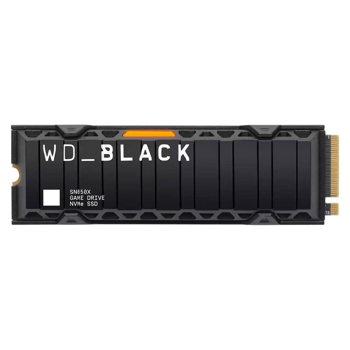 SSD M.2 2280 SanDisk WD Black SN850X 4TB c/ Heatsink 3D NAND NVMe PCIe Gen 4.0x4